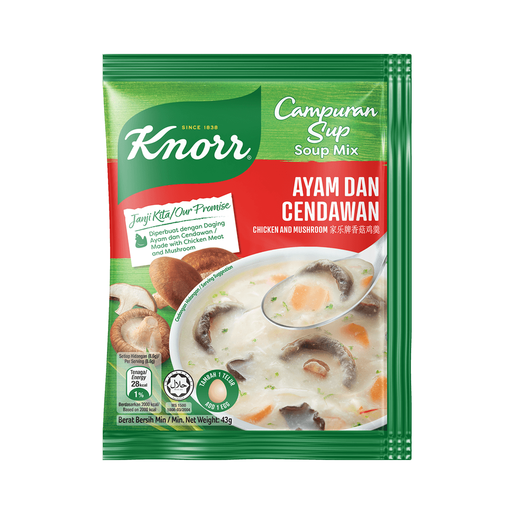 Knorr Campuran Sup Ayam Dan Cendawan