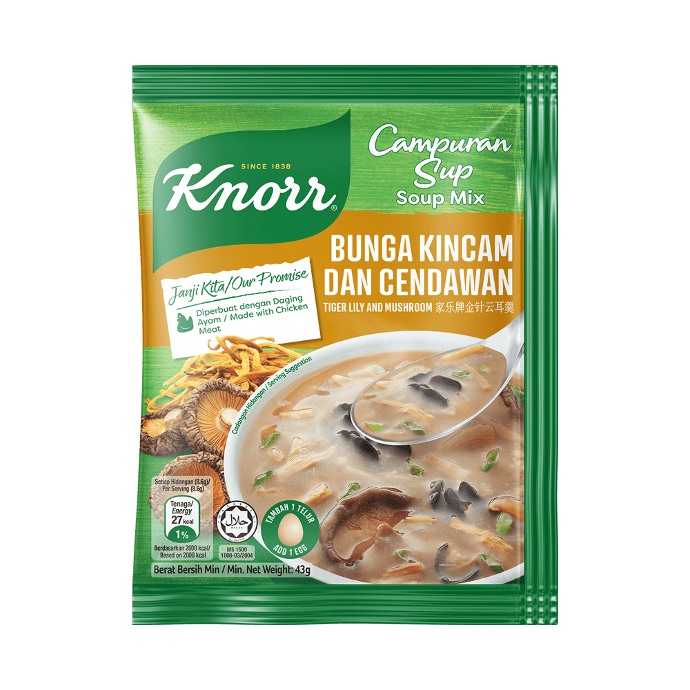 Knorr Campuran Sup Bunga Kincam dan Cendawan