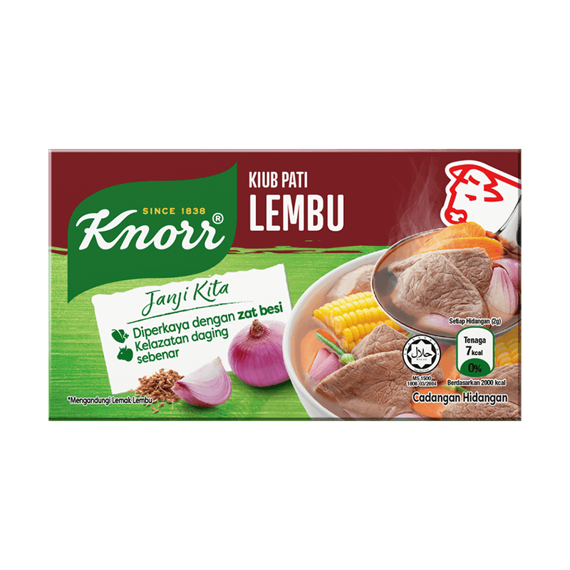 Knorr Kiub Pati Lembu (6 Kiub 60g)