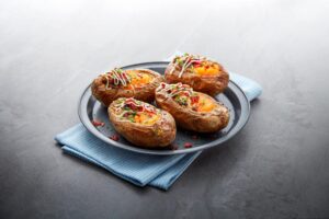Baked Potatoes with Eggs