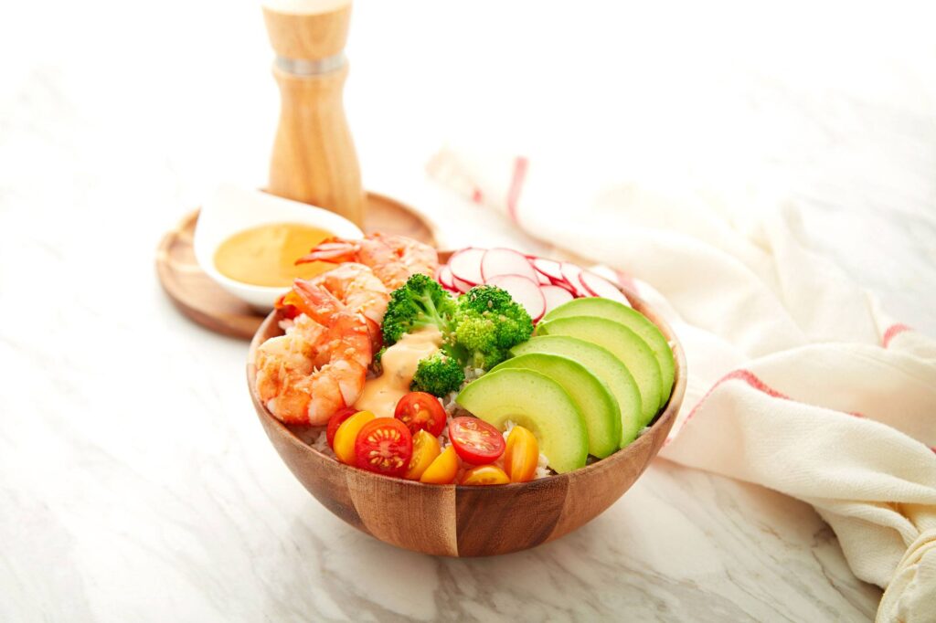 Hellmann's Broccoli and Shrimp Rice Bowl