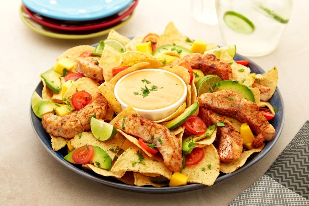 Hellmann's Grilled Fish Mango Nachos