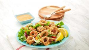 Crispy Calamari Salad
