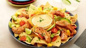 Grilled Fish Mango Nachos