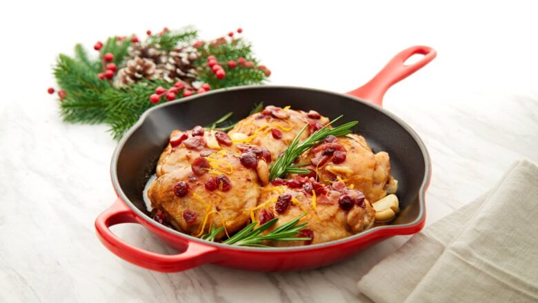 Cranberry Rosemary One Pan Chicken