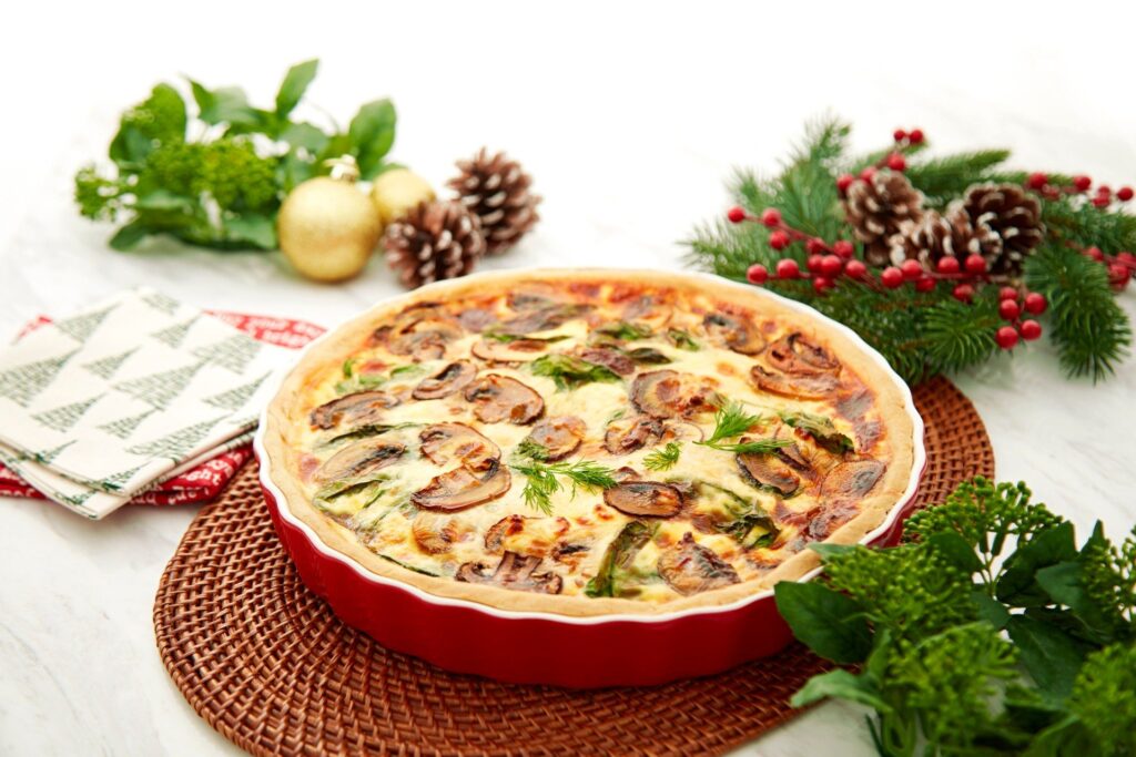 Quiche Bayam Cendawan