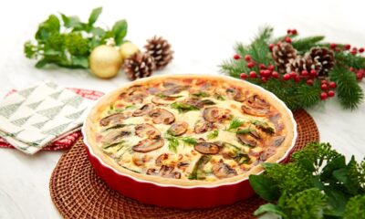 Knorr Spinach and Mushroom Quiche