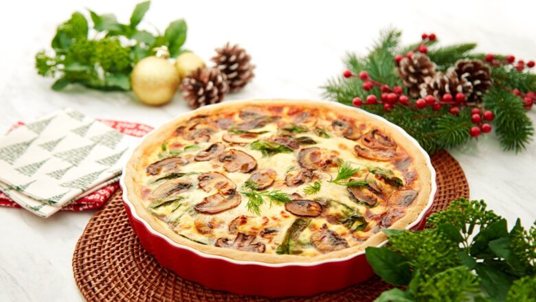 Knorr Spinach and Mushroom Quiche
