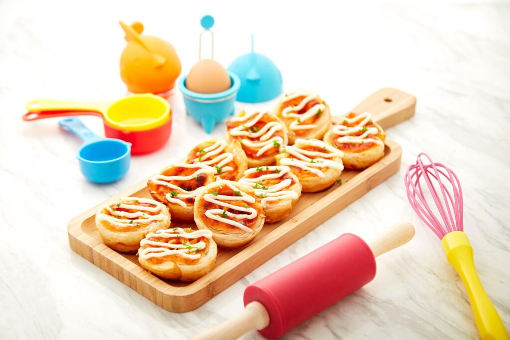 Gegulung Pizza Keju dan Ayam