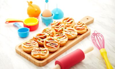 Gegulung Pizza Keju dan Ayam