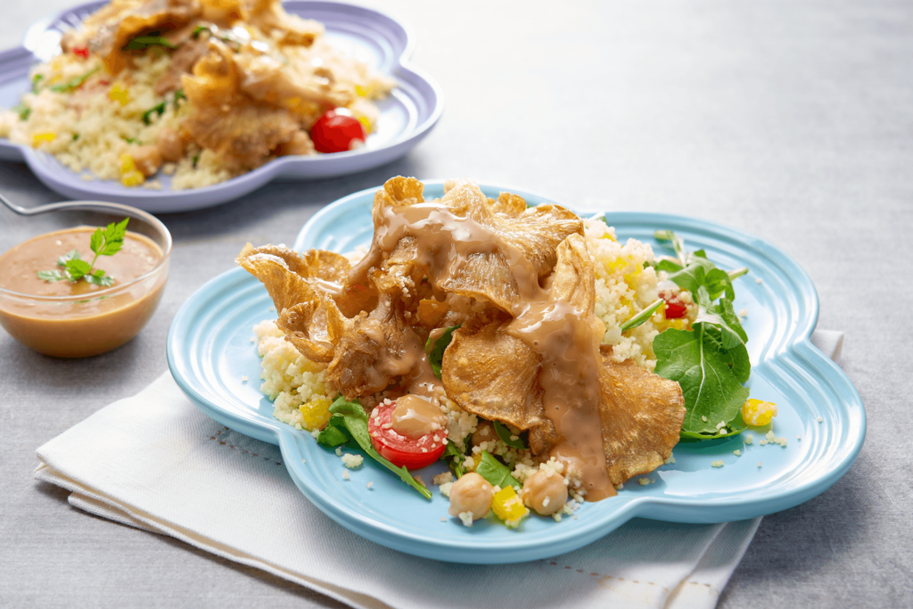 Crispy Mushtoom Couscous Salad