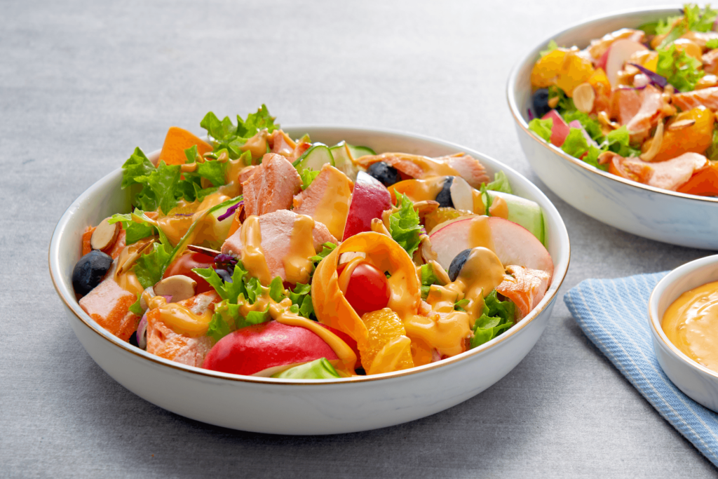 Salmon Peach Salad