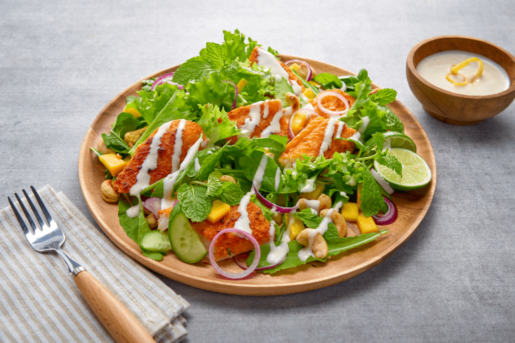 Tandoori Fish Mango Salad