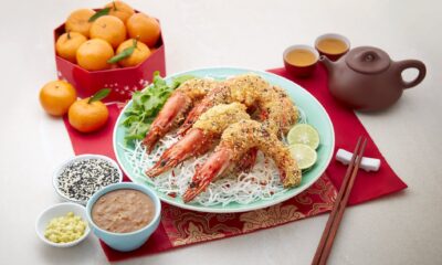 Golden Sesame Prawns