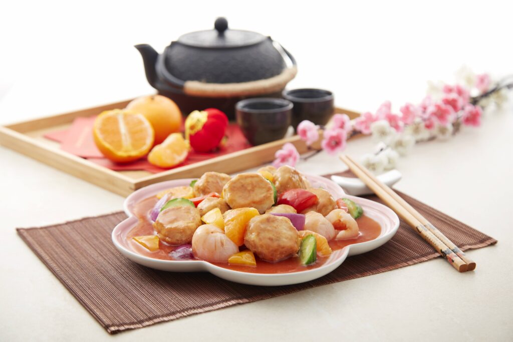 Mandarin Orange & Lychee Meat Ball