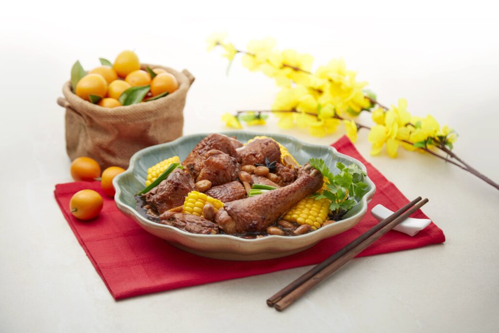 Sweet Corn & Peanut Braised Chicken