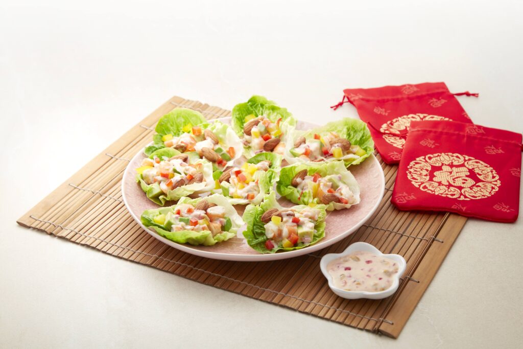 Three Treasures Lettuce Cups