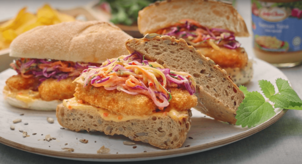 Sandwich Ikan Kerabu Betik