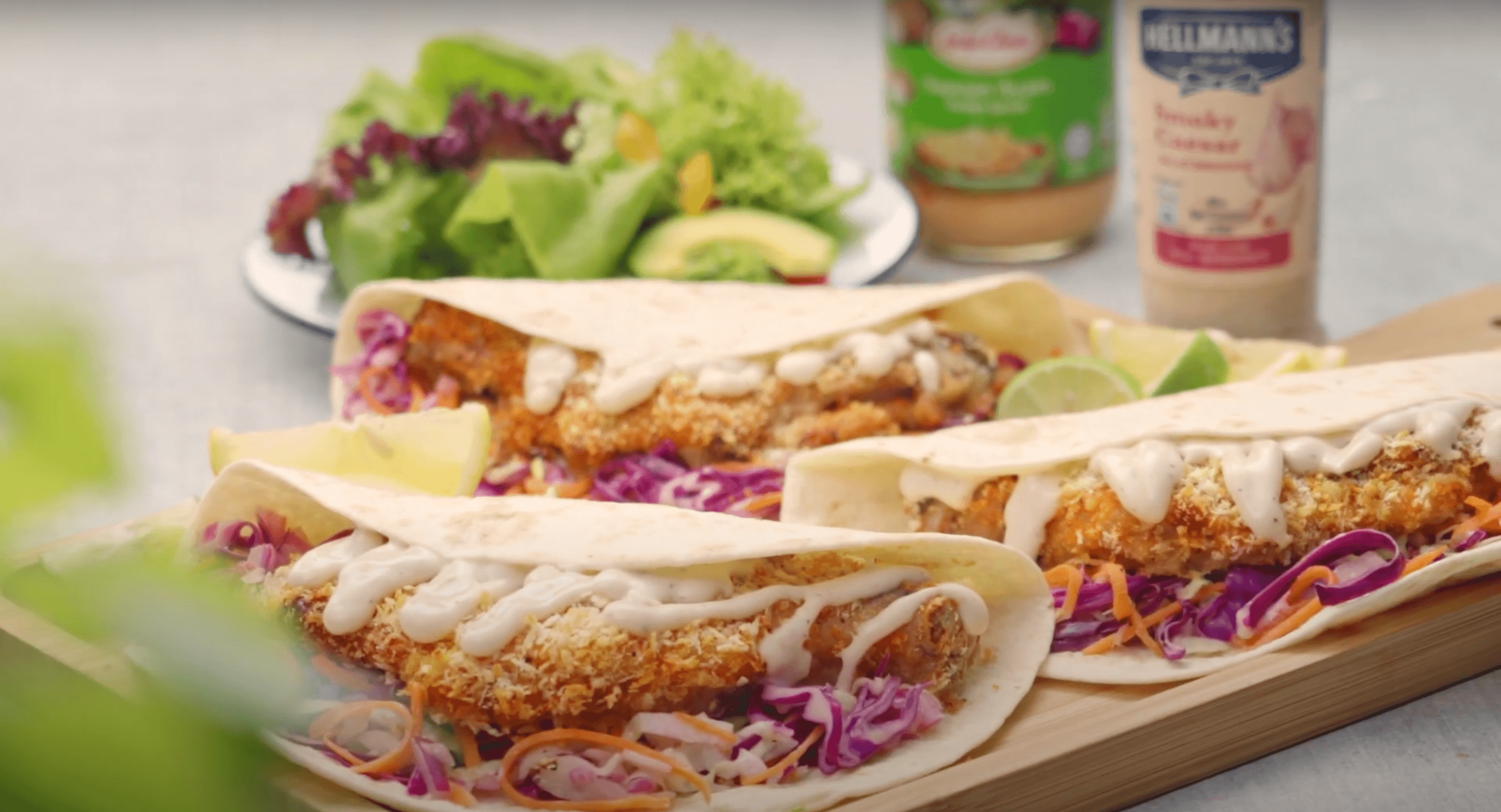 Resepi Wrap Ayam Panggang Rangup Dengan Coleslaw Nak Makan Apa