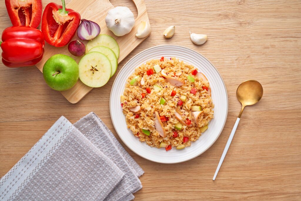 Chicken & apple Fried Rice