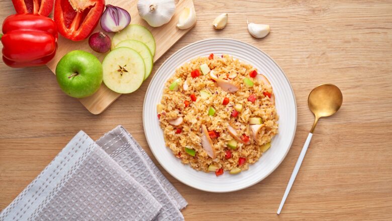 Chicken & apple Fried Rice