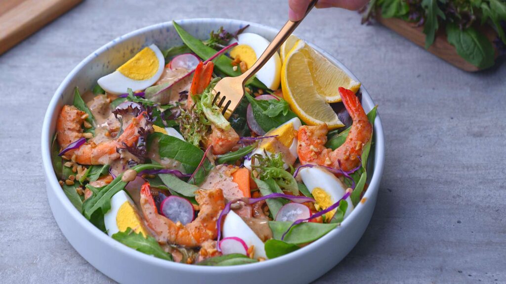 Rainbow Shrimp Salad