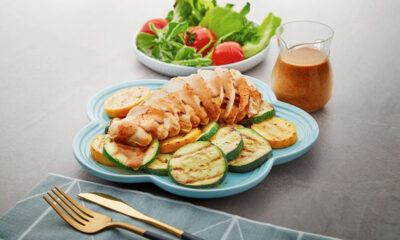 Salad Ayam & Zucchini Bakar Miso Ponz
