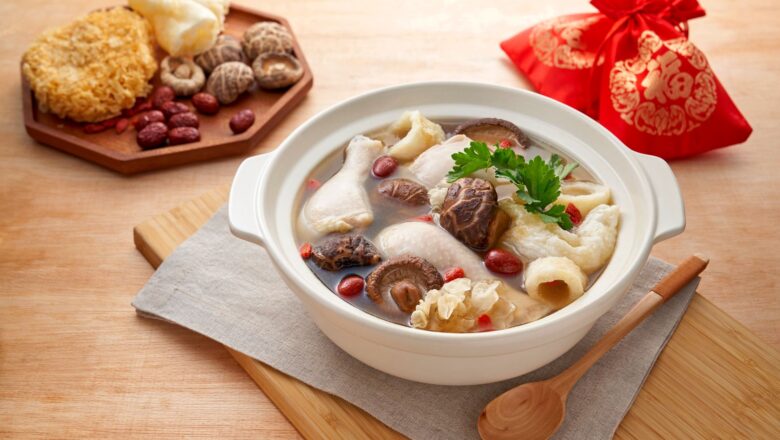 Fish Maw, Mushroom, and Chicken Soup