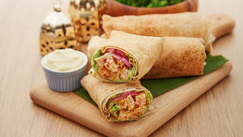 Ayam Masak Merah Burrito side