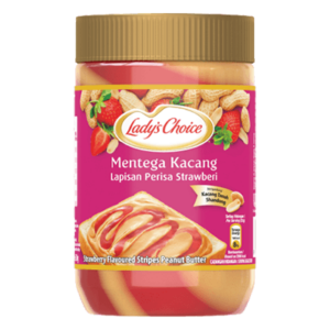 Lady’s Choice Mentega Kacang Lapisan Perisa StrawberrryLady’s Choice Mentega Kacang Lapisan Perisa Strawberi