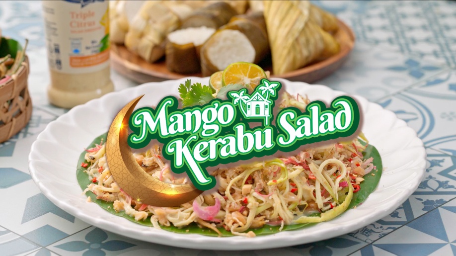Kerabu Mangga dengan Ikan Bilis Rangup