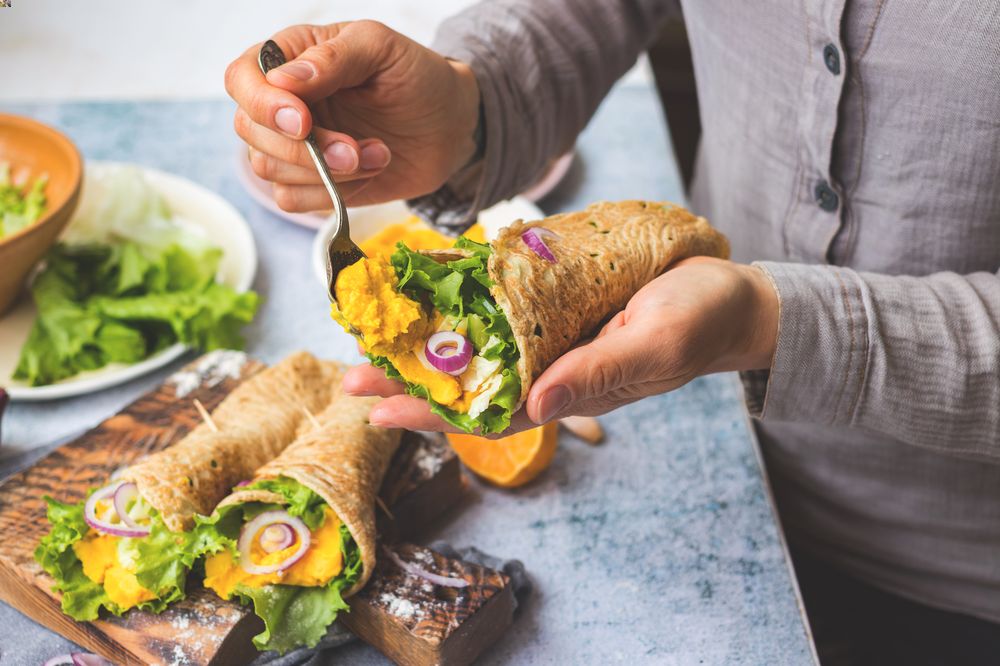 Makanan seperti wrap