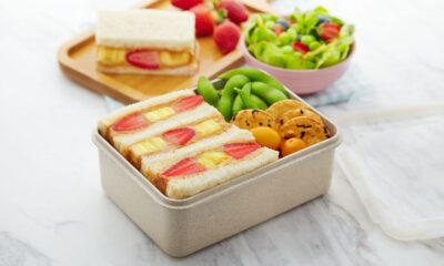 Peanut Butter Strawberry Banana Sandwich